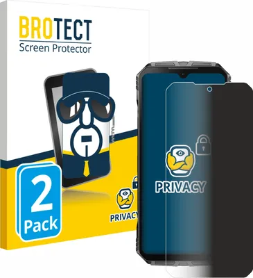 Produktbild von 2x BROTECT Sichtschutzfolie für Doogee S Cyber Anti-Spy Privacy Sichtschutz Blickschutz Folie Blaulicht-Schutz