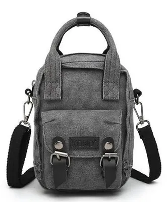 Produktbild von Bag Street Damen Mini-Rucksack Grau 2-in-1, tragbar als Handtasche, modische Tasche für Stadt, Freizeit und Alltag, STARK