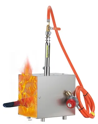 Produktbild von Propan Schmiedeofen - Gasesse mit 1 Brenner - Temperatur bis 1390 °C - Gas Schmelzofen für Metallschmieden und Hufschmiede - Schmiedeesse Gasschmiede