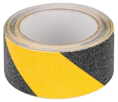 Produktbild von Rebel NAR0481 Rutschfeste Warnband 50 mm x 5 m, gelb-schwarz