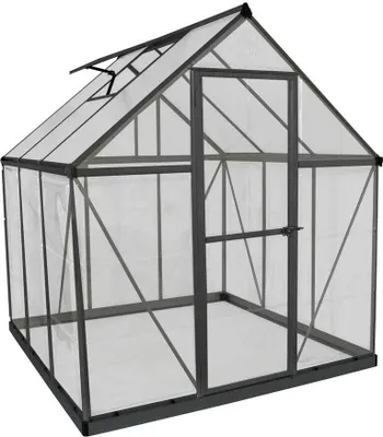 Produktbild von Palram - Canopia Aluminium Gewächshaus Hybrid 66 Anthrazit 185x185x208 cm