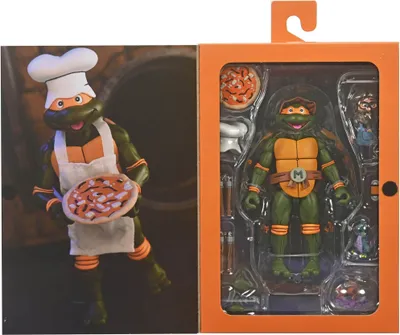 Obrázok produktu pre Kreslený seriál Želvy Ninja – postavička Michelangelo, formát VHS, výška 18 cm