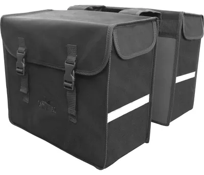 Produktbild von Fahrradtasche Greenlands - Doppelte Fahrradtasche - Canvas - Reflektierend - 46 Liter – Schwarz