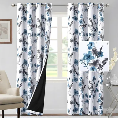 Immagine prodotto di Tende oscuranti - 229 x 229 cm - Grigio e blu