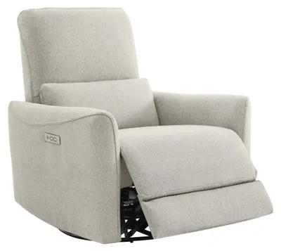Produktbild von CHITA Elektrischer Relaxsessel mit 270° Drehung & Gleitbewegung, Fernsehsessel 90°-135° elektrisch verstellbar, Lordosenstütze, USB, Polyester, bis 159 kg belastbar (Grau)