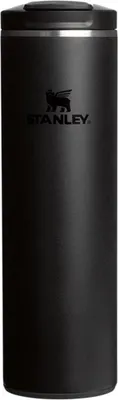 Produktbild von Stanley Transit Fliptop Mug, Schwarz, Edelstahl, Edelstahl, Silikon, Kaffee, Saft, Tee, 4 h