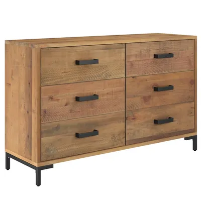Image de Buffet Marron 110x35x70 cm Bois de pin massif