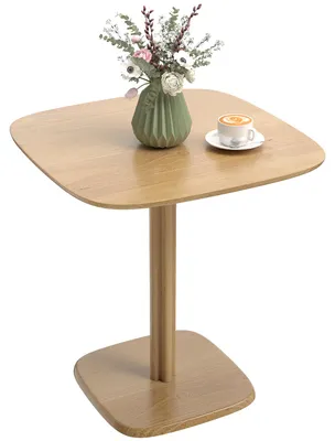 Produktbild von Quadratischer Esstisch aus Naturholz, ideal fš¹r 4 Personen auf kleinem Raum (70 x 70 x 75 cm).