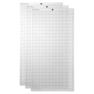 Zdjęcie produktu dla Wymienna mata do cięcia, przezroczysta mata samoprzylepna z siatką pomiarową, 12 x 24 cale, do plotera Silhouette Cameo Explore, 3 sztuki