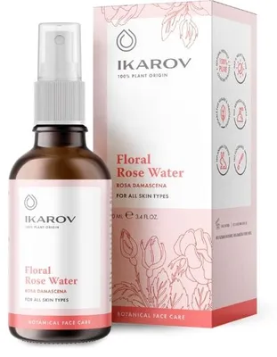 Produktbild von Rosenwasser aus Damaszener-Rosenblüten, reinigt & hydratisiert die Haut, 100 ml