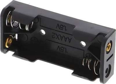 Produktbild von Batteriefach 2x AAA Batterien mit Lötfahne für PCB