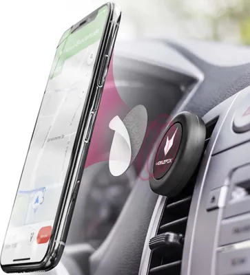 Produktbild von KFZ Magnet Halterung Lüftungsgitter Handy Halter Auto passend für Smartphone