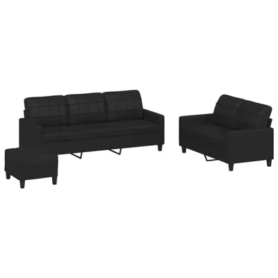 Produktbild von VidaXL 3201383, Schwarz, Schaum, Kunstleder, Metall, Polywood, Textil, 60 cm, 50 cm, 41 cm