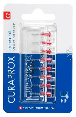 Immagine prodotto di Curaprox Cps 07 Scovolino Prime Refill Red 8 Pezzi