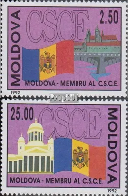 Produktbild von Briefmarken Moldawien 1992 Mi 41-42 (kompl.Ausg.) postfrisch KSZE