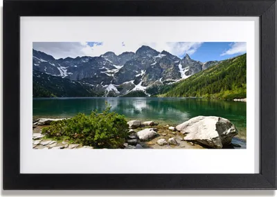Produktbild von Bild 30x20 MDF-Rahmen Wandkunst See Berge Landschaft