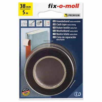 Produktbild von Gewebeband fix-o-moll 38mm schwarz