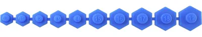 Imagen del producto de Juego de adaptadores para llaves de vaso Gedore, magnéticos, de 10 a 19 mm