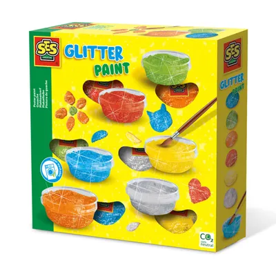 Obrázok produktu pre SES Creative 00384, Modrá, Zelená, Ružová, Purpurová, Červená, Žltá, farba, pasta, 45 ml, 6 kusov