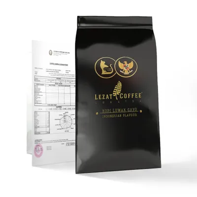 Zdjęcie produktu dla KOPI LUWAK Arabika Aceh Gayo - kawa ziarnista 50 g