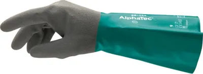 Produktbild von Ansell Handsch. AlphaTec 58-435,Nitril, grün/grau, Gr. 11