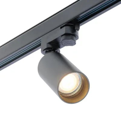 Produktbild von Qub Luma 3-Phasen Schienenstrahler GU10 Spot verstellbar Schwarz