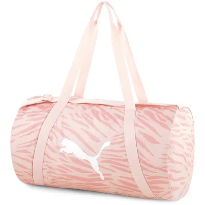 Imagen del producto de Bolso deportivo PUMA AT ESS BARREL BAG, color rosa, referencia 078287-05. Talla única