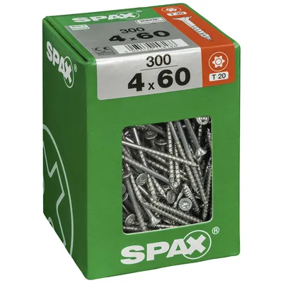 Produktbild von Spax Universalschrauben 4.0 x 60 mm TX 20 Senkkopf - 300 Stk.