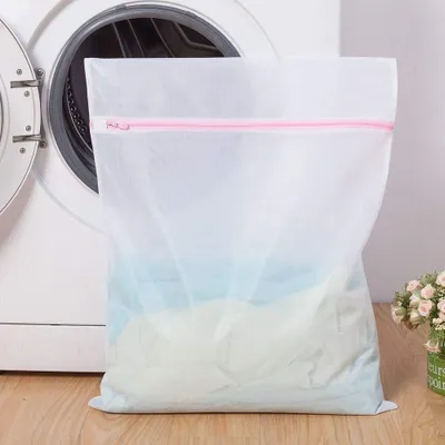 Imagen del producto de Bolsa de lavado para ropa delicada, 6 unidades, color rosa, para lavadora