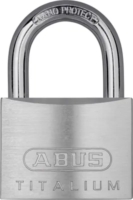 Obrázok produktu pre ABUS 64TI/60 KD, štandardný visiaci zámok, Zámok na kľúč, odlišné kľúče, Hliník, Hliník, tvrdená oceľ