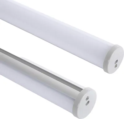 Produktbild von Aluminiumprofil Hängend Rund 2m für LED Streifen bis 16 mm Weiß 2 m Weiß transluzent