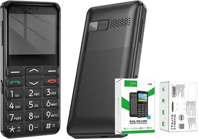 Produktbild von Großtasten-Handy Powerstar 1385 - black (Dual-SIM)