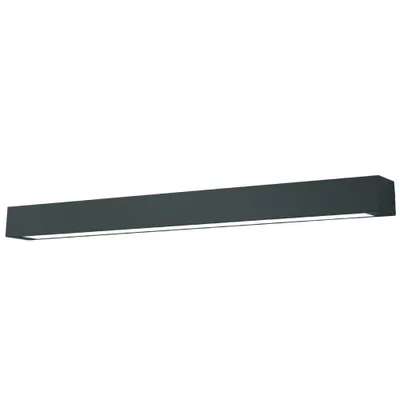 Produktbild von Moderne Badezimmer-Wandleuchte über dem Spiegel, schwarz linear, 120 cm, farbvariabel, LED, 18W, IBROS Light Prestige