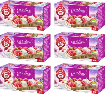 Produktbild von Teekanne Früchtetee Baiser Himbeere 6x 20 Teebeutel - Wintertee - Tee im Beutel
