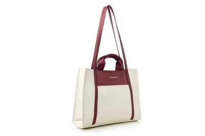 Produktbild von Vince Camuto, Umbria - Cream, Claret Red, Einkaufstasche, Creme, 100 % POLY, 37 x 11 x 27 cm