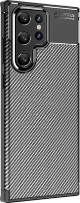 Produktbild von Handy Hülle für Samsung Galaxy S22 Ultra Carbon Look Cover Case Schutzhülle Farbe: Schwarz