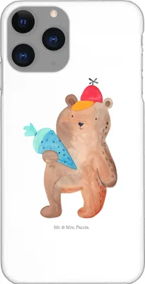 Produktbild von Mr. & Mrs. Panda Iphone 11 Pro Handyhülle Bär Schultüte - Weiß - Geschenk, Premium Kunststoff, Einschulung, Schulbeginn, Grundschule, Erster Schultag, Teddy, Handy Case