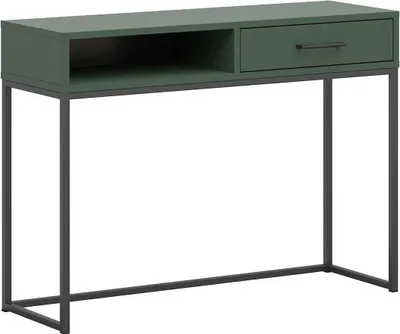 Obrázok produktu pre Toaletný stolík Lisanne 107 cm, 1 zásuvka - tmavozelený