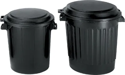 Image de Poubelle 50l noir - Eda - 79557 NO -