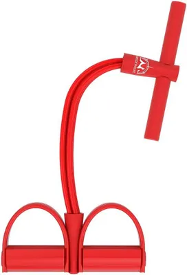 Produktbild von Fitnesskleingerät Widerstandsbänder 4 Röhren, für Beinübungen, 120 cm, Baumwollgriffe, für Zuhause Fitness