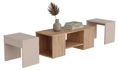 Produktbild von Usseglio - Couchtisch, 100x40x37h cm Eiche Braun, ein Fach