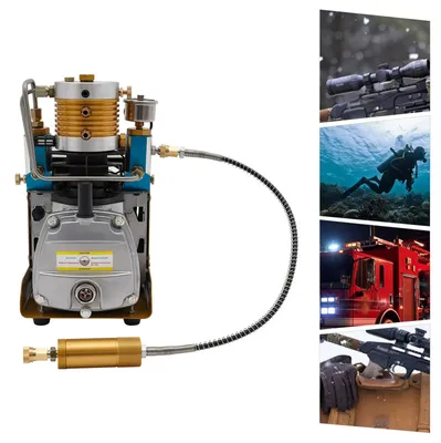 Produktbild von Hochdruck-Luftpumpe – PCP-Kompressor – Gasflaschenbefüller – 1,8 kW Motor – Einstellbar von 5 bis 30 MPa