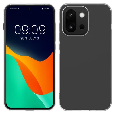 Produktbild von kwmobile Hülle kompatibel mit OnePlus 13T - Silikon Handyhülle transparent - Handy Case in Transparent
