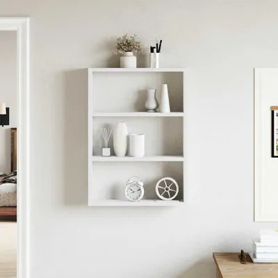 Image de vidaXL Étagère murale blanche 43x9x60 cm Bois composite