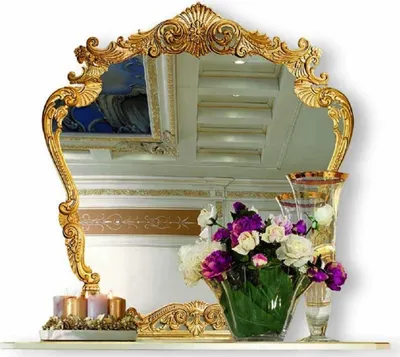 Produktbild von Casa Padrino Luxus Barock Spiegel Gold H. 120 cm -  Italy