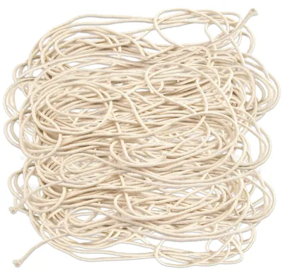 Productafbeelding van Katoenen lont voor olielampen - 3 mm diameter - 10 meter lengte - geschikt voor olielampen en het maken van kaarsen