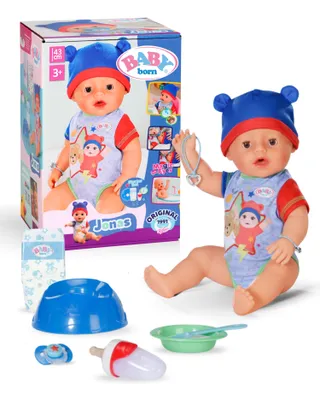 Produktbild von BABY born Jonas 43cm, Babypuppe mit 10 Funktionen und Accessoires, ab 3 Jahren