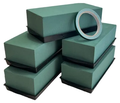 Image de Lot de 5 blocs de mousse florale pour apporter fraîcheur et créativité à vos compositions florales