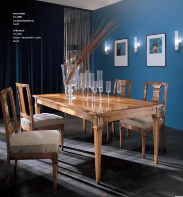 Produktbild von Essgruppe Esstisch Tisch Gruppe Tische 4x Lehnstuhl Stuhl Rechteckig Luxus 5tlg