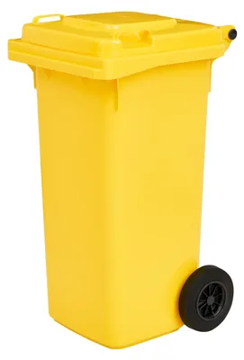 Produktbild von Mülltonne 120 Liter - Abfallbehälter - Stabile Kunststoff - Geräuschlose Räder